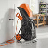 Outsunny 2500W Electric Wood Chipper, Corded Wood Mulcher Shredder with 45L Collection Bag, 4300RPM, 44mm Cutting Diameter