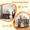 PawHut Dog Crate Furniture with Anti-Chew Resistant Mesh, Anti-Escape Single Door, for Medium Dogs, 80 x 55 x 72 cm