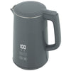 HOMCOM Electric Kettle, 1.7L Fast Boil 3kW Water Kettle with UK Strix Thermostat, LED Display, Keep Warm Function, Grey