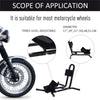 HOMCOM Metal Motorcycle Motorbike Wheel Chock Locking Stand System 17
