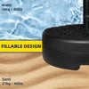 Outsunny Water/Sand Fillable Half Parasol Umbrella Base - Black