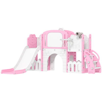 AIYAPLAY 7 in 1 Toddler Slide Set in Pink