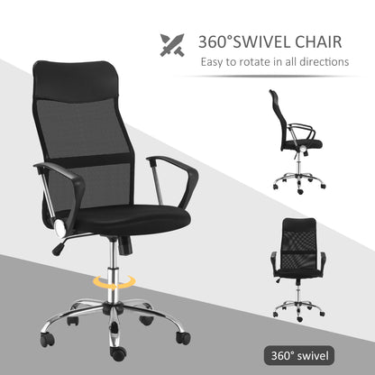 HOMCOM Ergonomic Office Chair in Black