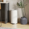 HOMCOM Kitchen Bin, 30 Litre Pedal Rubbish Bin with Removable Bucket, Cream