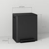 HOMCOM 50L Dual Compartment Stainless Steel Bin, with Deodoriser Holders - Black