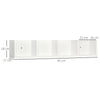 HOMCOM Wall Mount 84 CD / 56 DVD/Blu-ray/ Media Storage Rack 4 Cubes, Wooden Shelf Organiser Unit Bookcase Display, Set of 2, White