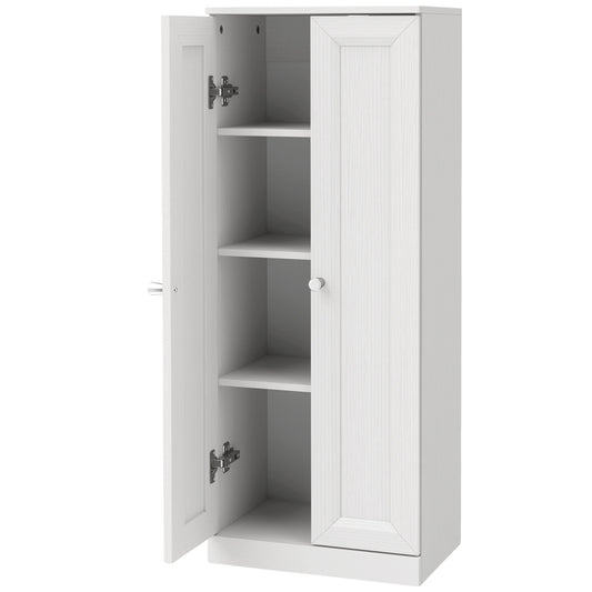 HOMCOM Narrow Bathroom Cabinet in White