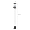 Outsunny Solar Lamp Post Light, 1.3 M LED Outdoor Street Light, Waterproof IP44 for Patio, Garden, Pathway, Cool White