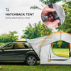 Outsunny SUV Car Tent for Camping, Waterproof PU2000mm, 5 Man Tailgate Tent, 2.4 x 2.1 m, Grey and Orange