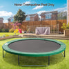 HOMCOM 12FT Replacement Trampoline Pad Thick Foam Safety Î¦366cm Spring Cover Bounce Padding - Green