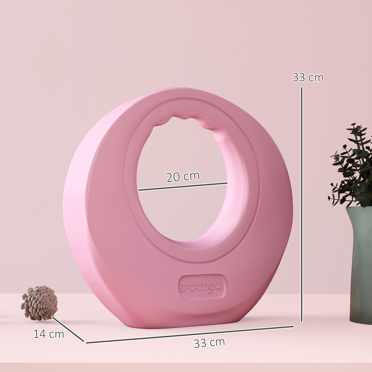 SPORTNOW 12kg Kettlebell in Pink