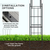 Outsunny 223cm Garden Arch Trellis, Outdoor Wedding Arbor for Ceremony for Climbing Roses, Vines and Plants