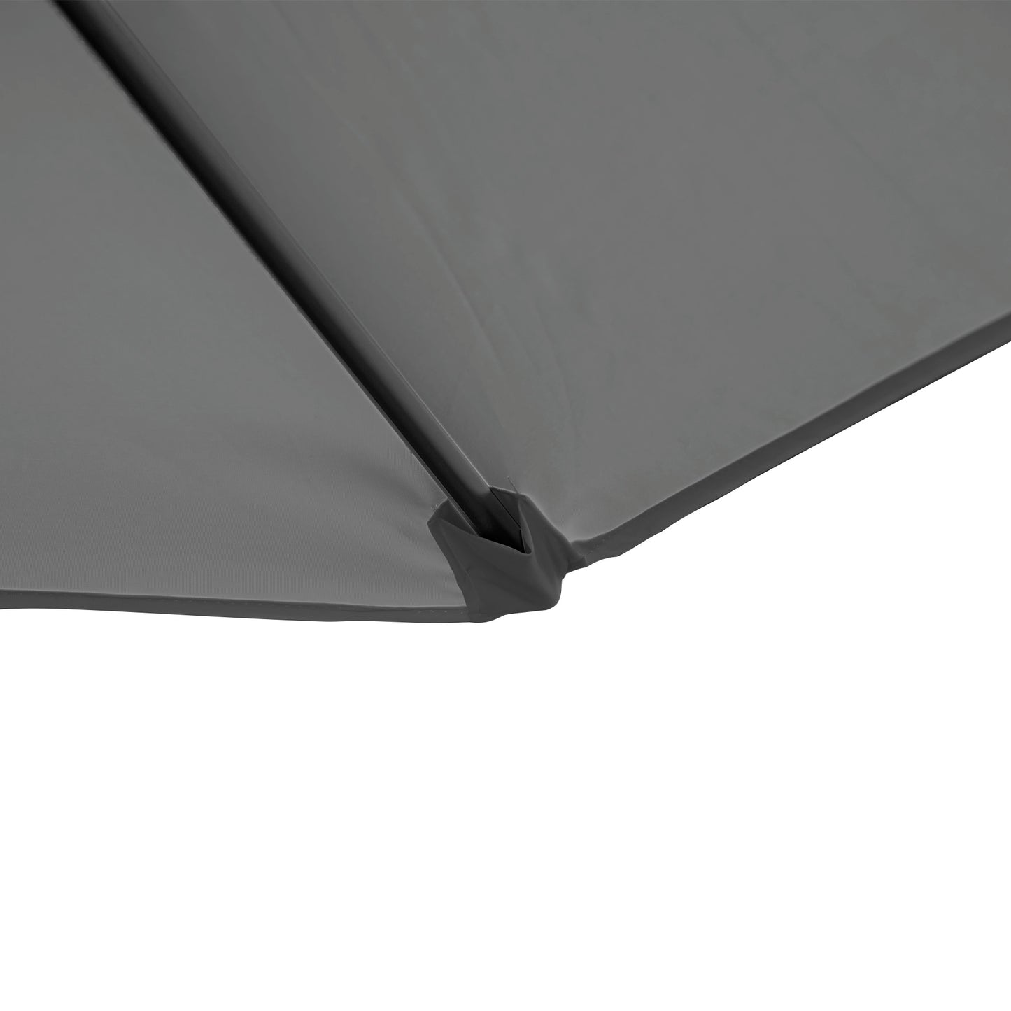 Outsunny 2.5M Garden Cantilever Parasol, Offset Roma Patio Umbrella Hanging Sun Shade Canopy Shelter with 360√Ç¬∞ Rotation and Cross Base, Dark Grey