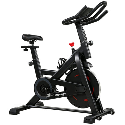 SPORTNOW Exercise Bike, Indoor Stationary Bike with Smart APP, 0-100% Magnetic Resistance, Adjustable Seat & Handlebars