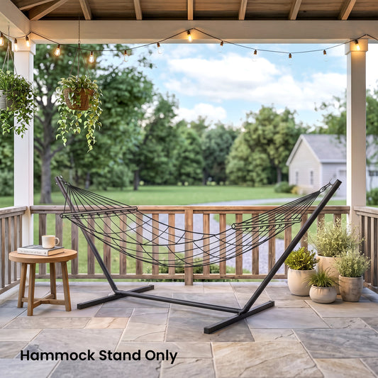Outsunny 3.6m Extra-long Universal Hammock Stand in Black