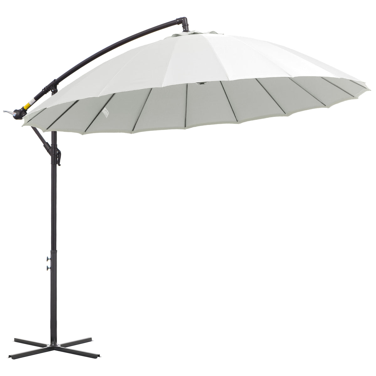 Outsunny 3(m) Cantilever Umbrella in Off-white