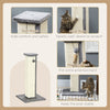 PawHut 81cm Cat Scratcher, Vertical Full Scratcher w/ Natural Sisal Rope, Hanging Ball, Soft Plush - Grey