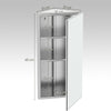 HOMCOM Stainless Steel Wall mounted Bathroom Corner Mirror Storage Cabinet Single Door 300mm (W)