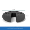 Outsunny Pop up Canopy Tent Weights Set of 4 PCs, Leg Weights for Marquee Party Tent Outdoor Canopy, Total 8.8KG