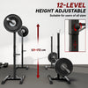 HOMCOM Adjustable Squat Rack, Weight Strength Training Bench Press Rack Weight Bench Supporter for Home Gym Exercise, Max Load 150kg, 124-154cm