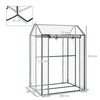 Outsunny Green House, Mini Greenhouse with 2 Roll-up Doors, Vent Holes and Reinforced Cover, 100 x 80 x 150cm