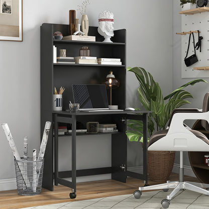 HOMCOM Foldable Desktop in Black