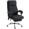 Vinsetto High Back Vibration Massage Office Chair with Footrest, Heated, Black