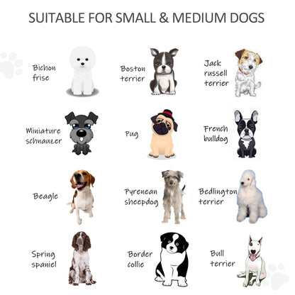 PawHut Wooden Pet Gate, Freestanding Dog Security Barrier with Two Support Feet - Natural Tone