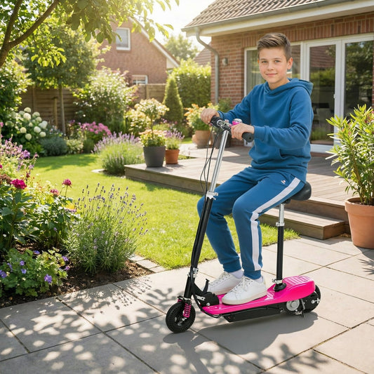 HOMCOM Steel Ride on in Pink