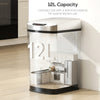 HOMCOM 12L Sensor Bin, Automatic Touchless Motion Sensor Kitchen Bin with Fingerprint Resistant Stainless Steel, Silver