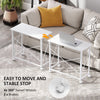 HOMCOM 80 cm Folding Desk on Wheels - White