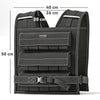 SPORTNOW 15KG Adjustable Weighted Vest, Running Weight Vest, with 30 Metal Weights, Reflective Strips, for Running, Exercise