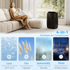 HOMCOM Portable Air Conditioner 12000 BTU, 4-in-1 Air Conditioning Unit, Dehumidifier, Cooling, Fan, Sleep Mode with 3 Speeds