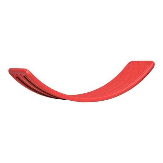ZONEKIZ Balance Board a red curved wooden board for children to stand on
