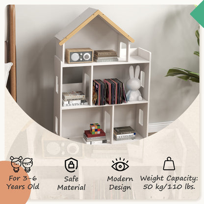 The kids storage unit with icons showing age suitability and weight capacity information