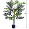 Outsunny 2 Ball Topiary Tree in Pot for Home Decor, Artificial Plant for Home Office, Living Room Decor, Dark Green