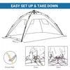 Outsunny Beach Tent for 1-2 Person Pop-up Design with 2 Mesh Windows & 2 Doors Sky Blue