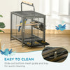 PawHut Parrot Cage, Travel Carry Pet Bird Cage, with Metal Handle