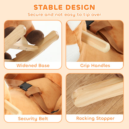 AIYAPLAY Rocking Horse in Brown